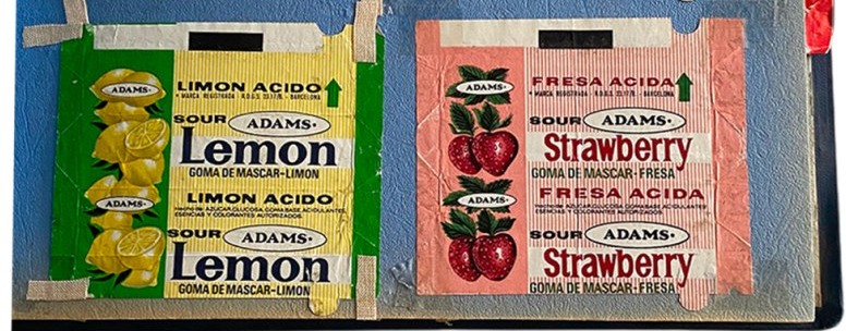 Adams Sour Lemon and Strawberry wrappers