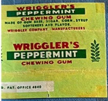 Wriggler’s Peppermint: a separate brand, closely cropped